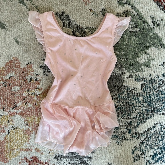 More than Magic Leotard Ballet Dance Tutu Skirted Silver Dots Girls Size M (7/8) - Picture 9 of 16